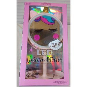 Onyx Professionals Love Ellie, LED Light Up Unicorn Mirror and Storage Tray, New